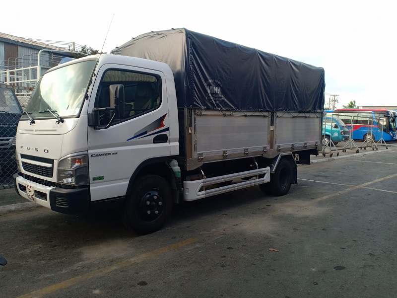 Xe tải fuso 3t4 thùng bạt bửng nhôm