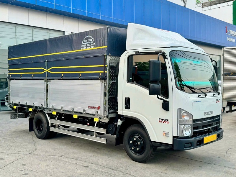 Xe tải isuzu qkr270 2t4 bửng nhôm