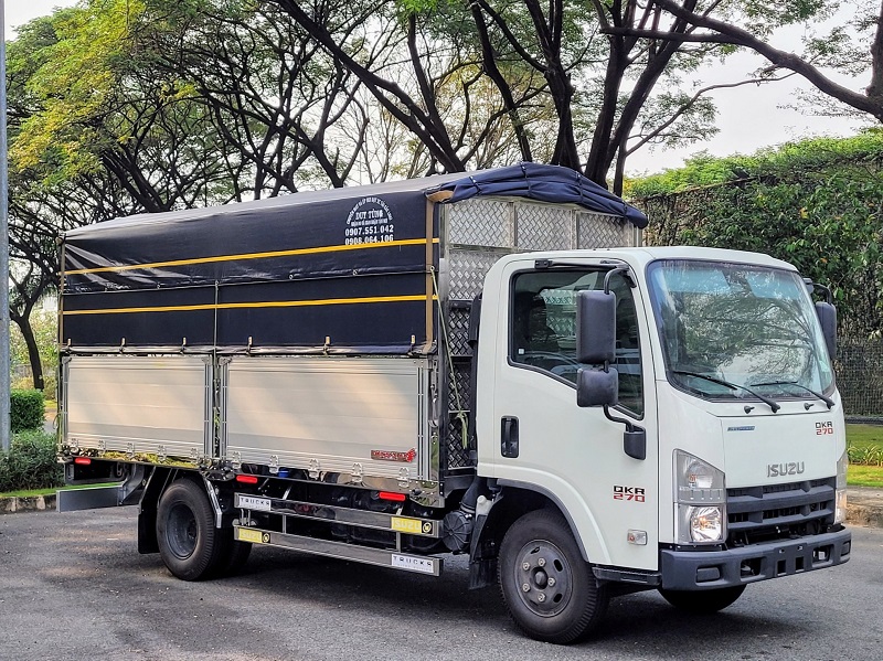 Xe tải isuzu qkr270 bửng nhôm